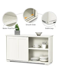 Volenca Kitchen Storage Cupboard Cabinet with Sliding Door