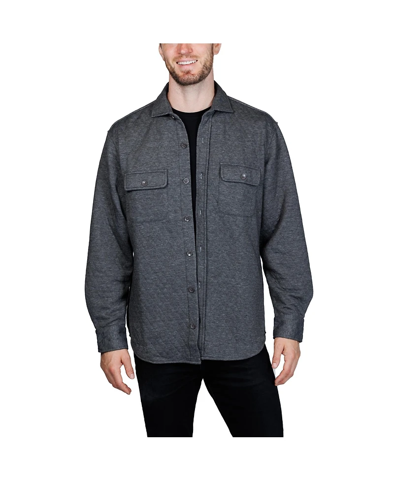 Tailorbyrd Men's Quilted Sweater Shirt