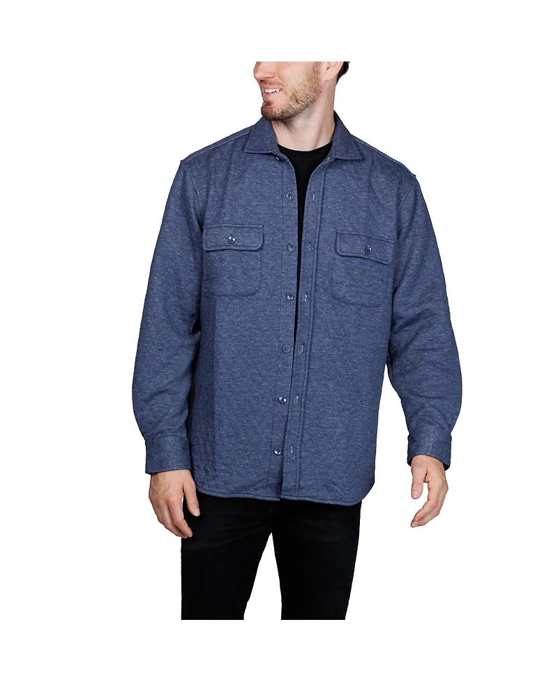 Tailorbyrd Men's Quilted Sweater Shirt