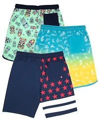 Tommy Bahama Big Boys Graphic 3 pc Swim Trunks Shorts Set