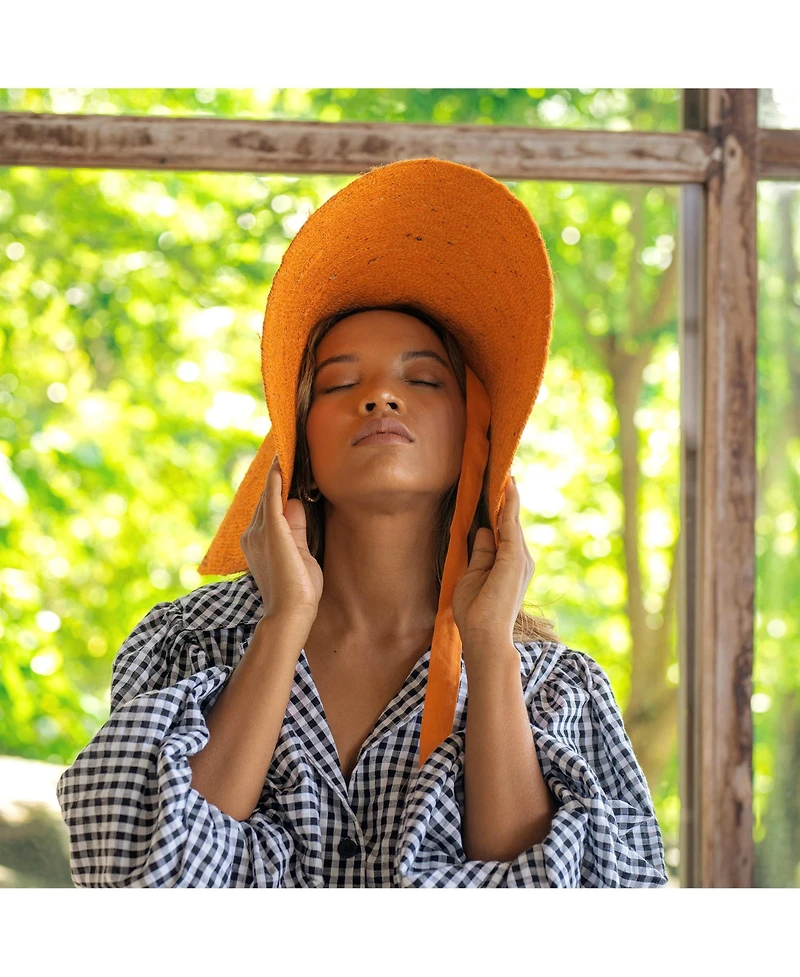 Brunna.co Lola Wide Brim Jute Straw Hat In