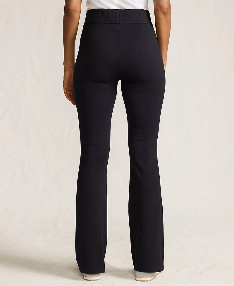 Lands' End Women's Tall Starfish High Rise Pull On Flare Pocket Pants