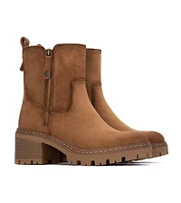 Women's Side Zipper Suede Booties Refresh Collection By Xti