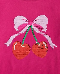 Epic Threads Girls 5-20 Sequin Detail Cherry Print Short-Sleeves T-Shirt, Macy's Exclusive
