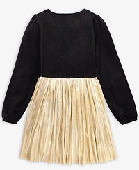 Epic Threads Girls 5-20 Bow Metallic-Skirt Dress, Macy's Exclusive