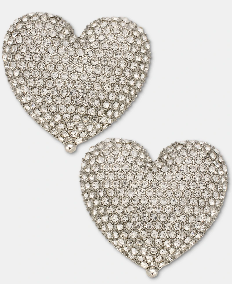 I.n.c. International Concepts Pave Heart Drop Earrings, Macy's Exclusive