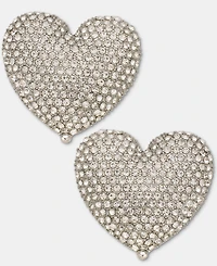 I.n.c. International Concepts Pave Heart Drop Earrings, Macy's Exclusive