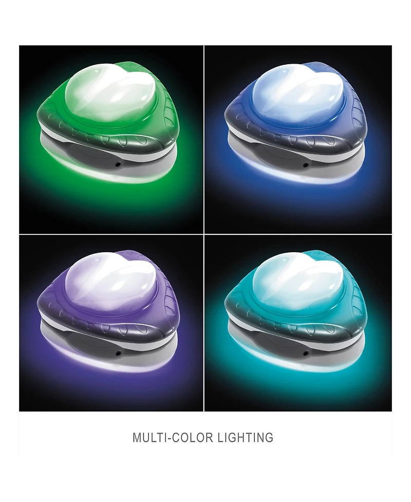 Intex Underwater Multi Color Led Magnetic Above Ground Swimming Pool Wall Light