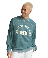 Champion Men's Yearbook Raglan Sleeve Logo Graphic Sweatshirt