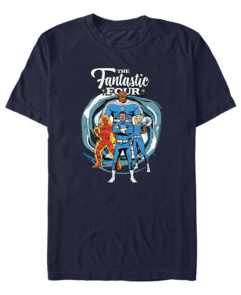Fifth Sun Men's Fantastic 4 First Steps Crewneck T-Shirt