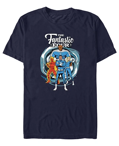 Fifth Sun Men's Fantastic 4 First Steps Crewneck T-Shirt