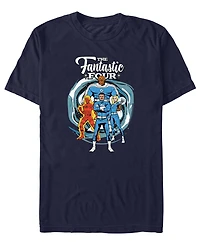 Fifth Sun Men's Fantastic 4 First Steps Crewneck T-Shirt