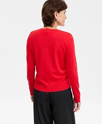 Jm Collection Women's Lace Applique Party Cardigan, Created for Macy's