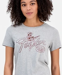 Lucky Brand Juniors' Cotton Fender Cowgirl T-Shirt
