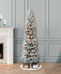 Puleo Pre-Lit Tree with Pinecones 5 ft