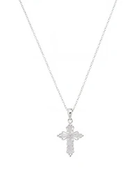 Unwritten Cubic Zirconia Cross Pendant Necklace