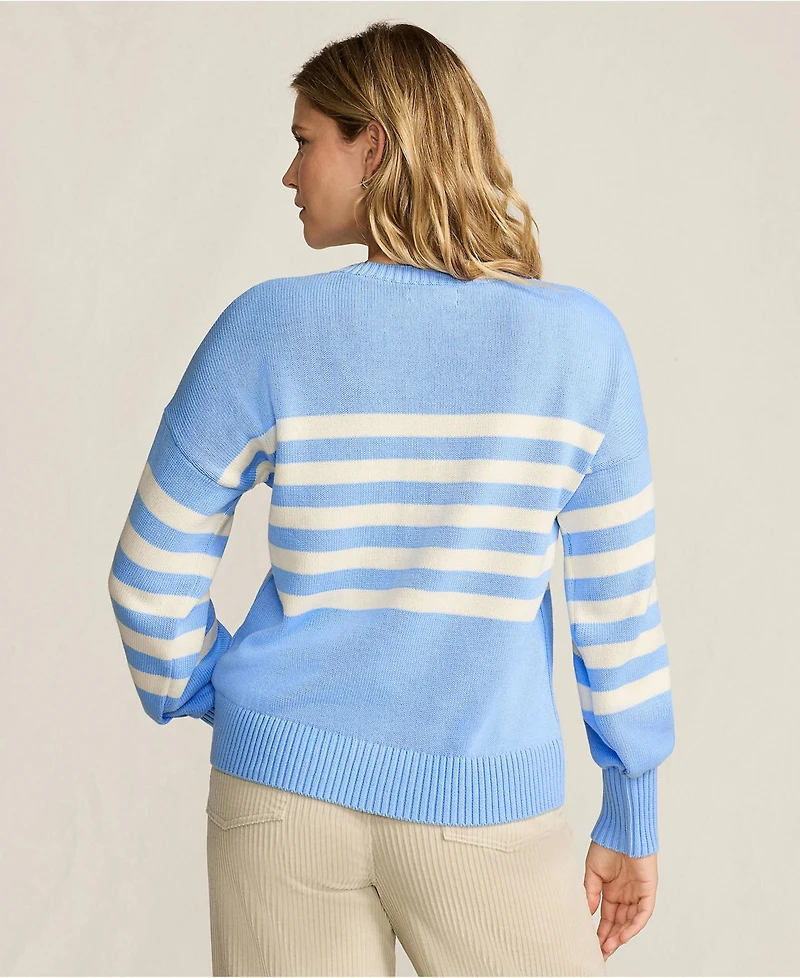 Lands' End Women's Drifter Jersey Crewneck Sweater