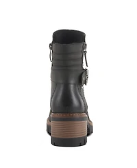 Spring Step Smokies Lug Sole Booties with Buckle Accent and Water-Resistant Finish