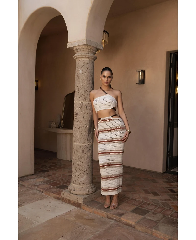 Jluxlabel Women's Isla Crochet Skirt Set
