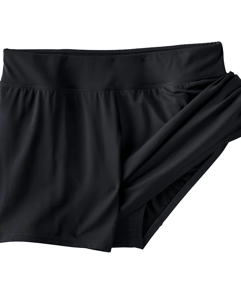 Lands' End Women's Chlorine Resistant Smoothing Control Curvy 3" Swim Shorts