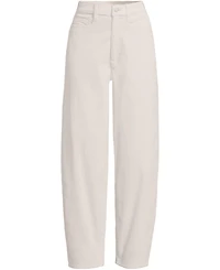 Lands' End Women's Corduroy High Rise Barrel Leg Ankle Pants