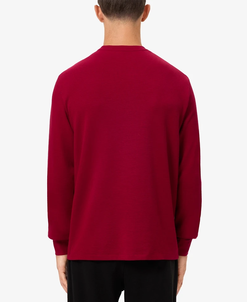 Lacoste Men's Small Croc Thermal Long Sleeve T-Shirt