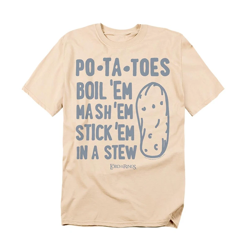 Logovision Men's Lord Of The Rings Taters T-Shirt