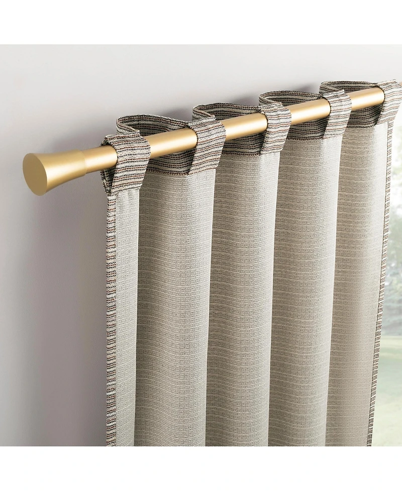 Lenora Space Dyed Textured Semi-Sheer Back Tab Curtain Panel
