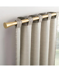 Lenora Space Dyed Textured Semi-Sheer Back Tab Curtain Panel