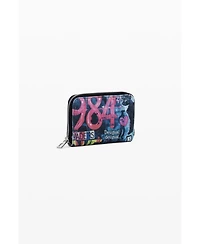 Desigual Women's Small graffiti cat wallet
