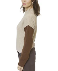 Central Park West Women's Olivia Ruffle Tneck