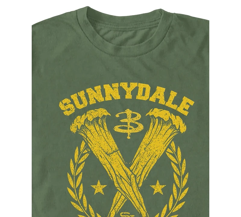 Fifth Sun Men's Buffy The Vampire Slayer Crewneck T-Shirt