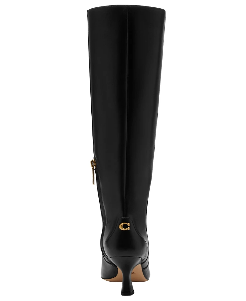 Coach Women's Sculpted C Kitten Heel Boots