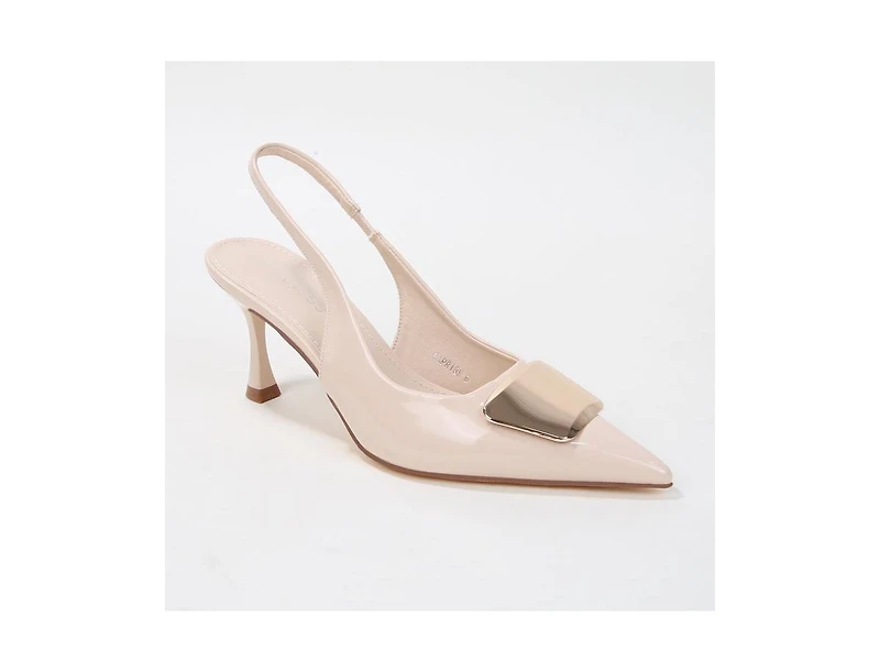Berness Capri Slingback with Metal Accent