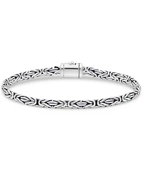 Devata Borobudur Oval 5mm Chain Bracelet in Sterling Silver