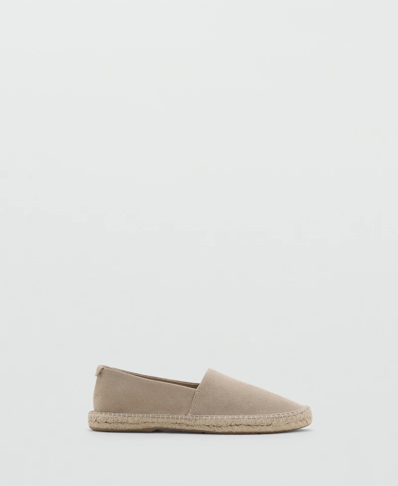 Mango Men's Jute Suede Espadrilles Shoe