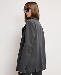 Good American Women's Double-Breasted Oversized Blazer