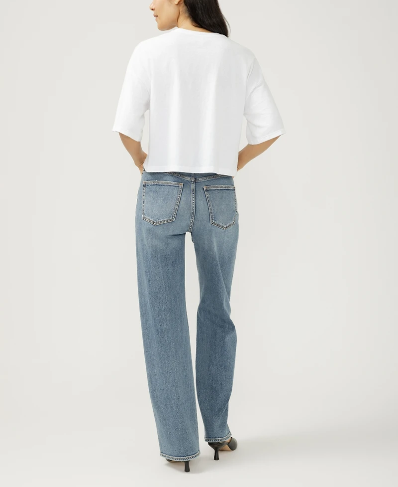 Silver Jeans Co. Women's High Rise Trouser Leg
