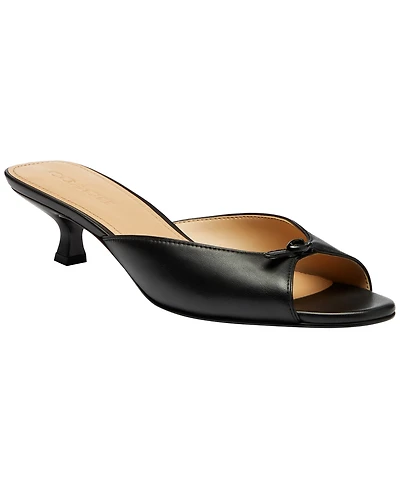Coach Women's Kitten Heel Round Toe Dress Sandals