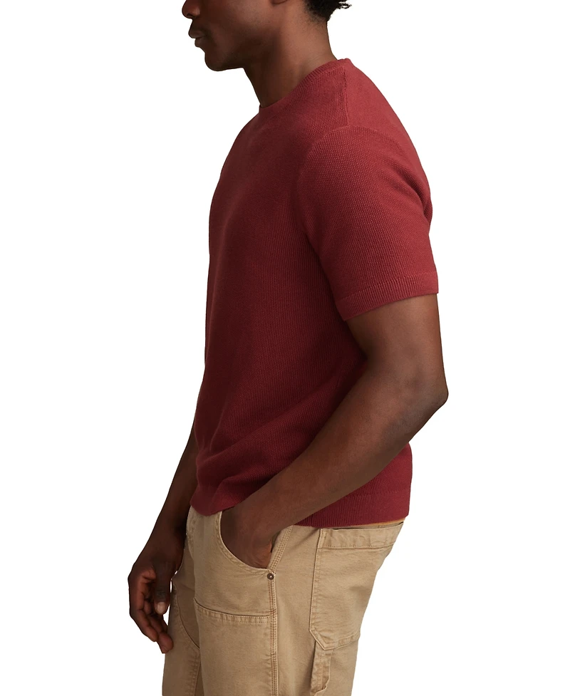 Lucky Brand Men's Short Sleeve Crewneck Sweater