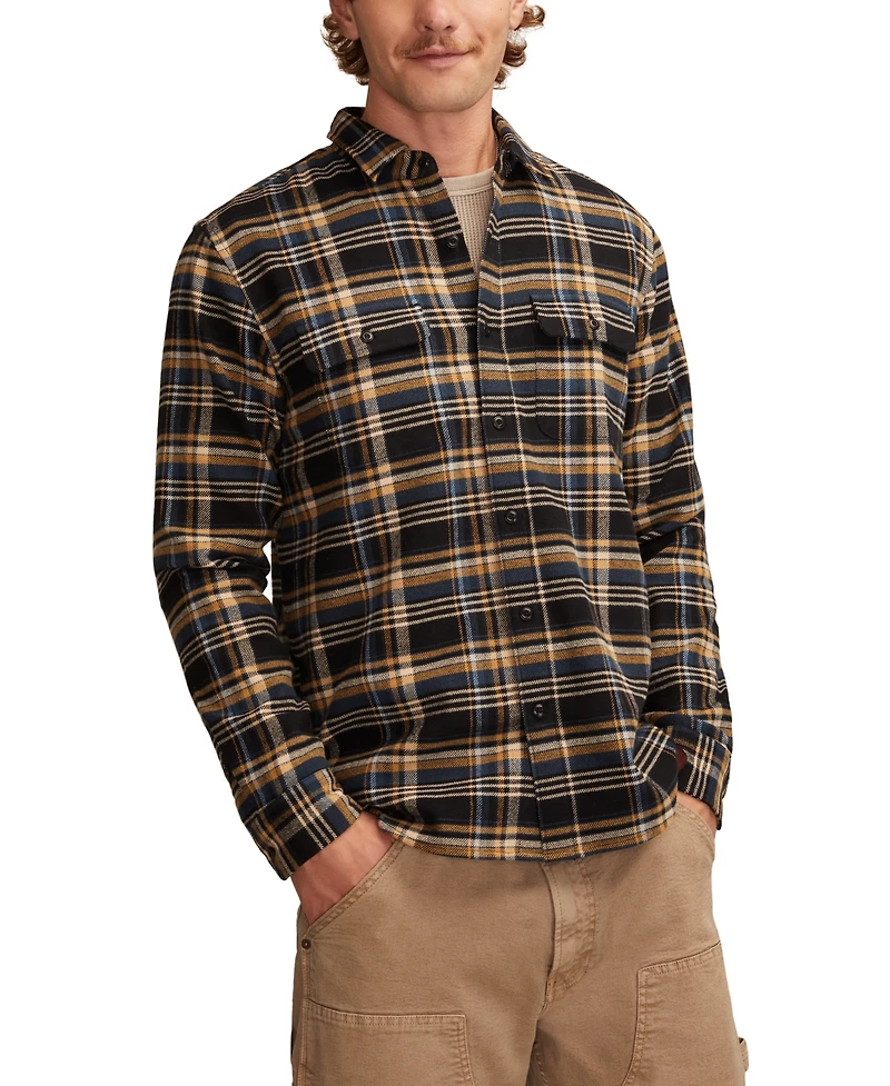 Lucky Brand Men's Cloud Soft Flannel Long Sleeve Shirt
