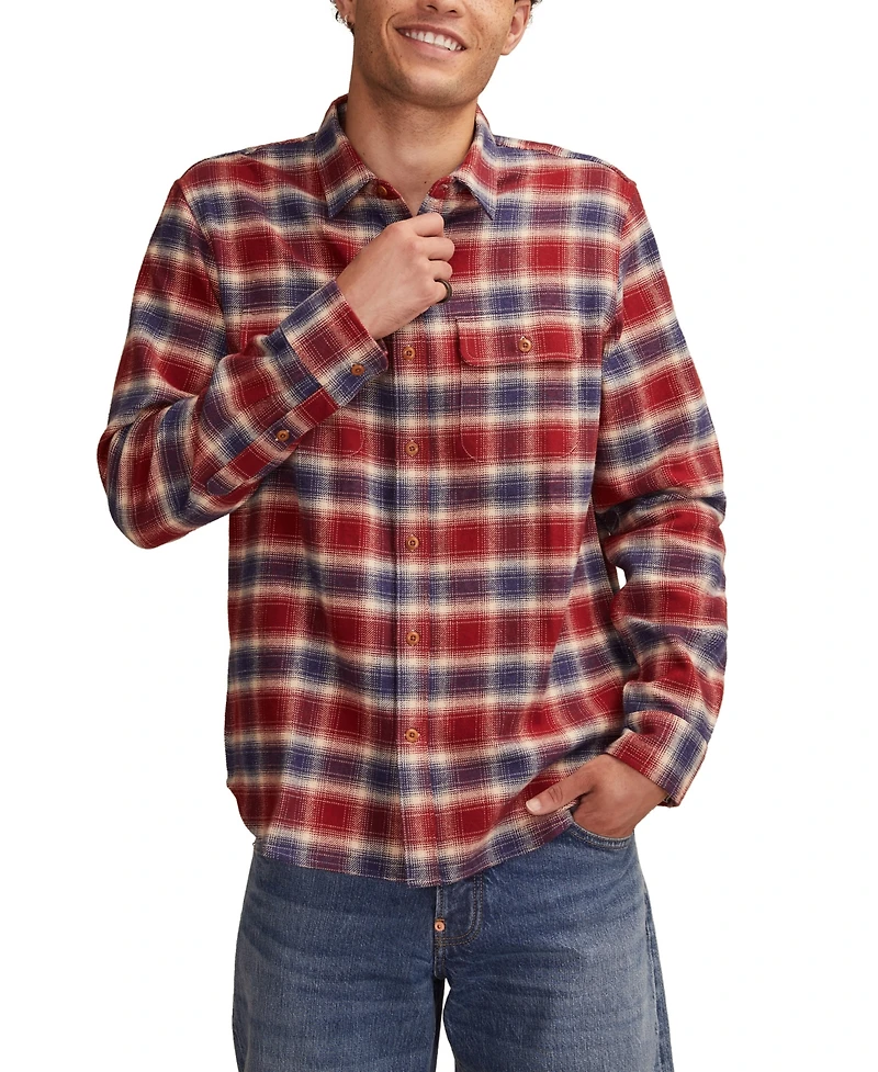 Lucky Brand Men's Cloud Soft Flannel Long Sleeve Shirt