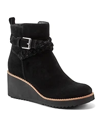 Earth Women's Chace Buckle Strap Wedge Booties