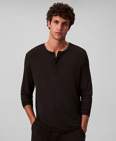 Calvin Klein Men's Henley Neck Sleep Top