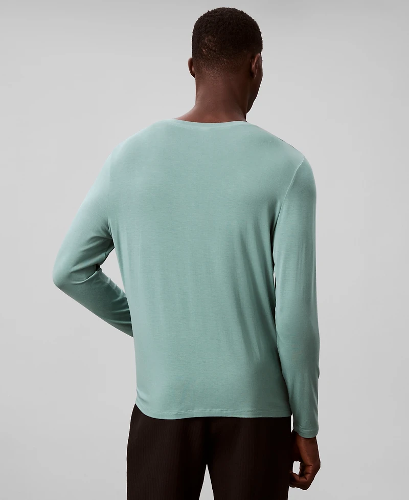 Calvin Klein Men's Henley Neck Sleep Top