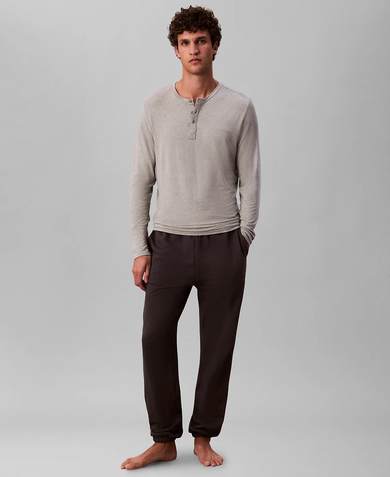 Calvin Klein Men's Henley Neck Sleep Top