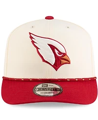 New Era Men's Natural/Cardinal Arizona Cardinals 2025 Nfl Rivalries Sideline 9SEVENTY Adjustable Hat