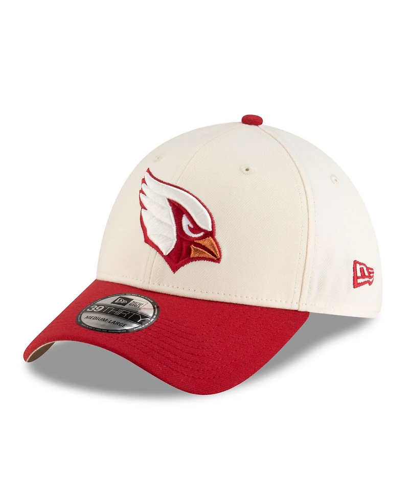 New Era Men's Natural/Cardinal Arizona Cardinals 2025 Nfl Rivalries Sideline 39THIRTY Flex Hat
