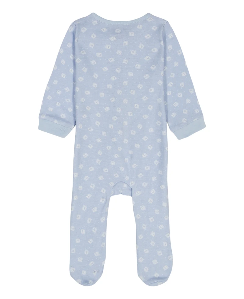 Tommy Hilfiger Baby Boys Logo Print Footed Coverall