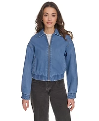 Levi's Women's Laydown Collar Bomber Denim Jacket